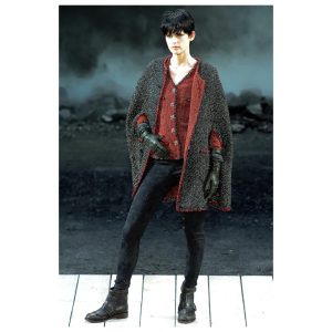 genuine pre-owned Chanel red & black fantasy tweed jacket (size 36)