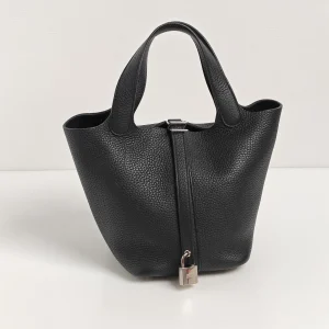genuine pre-owned Hermès picotin 18 – black