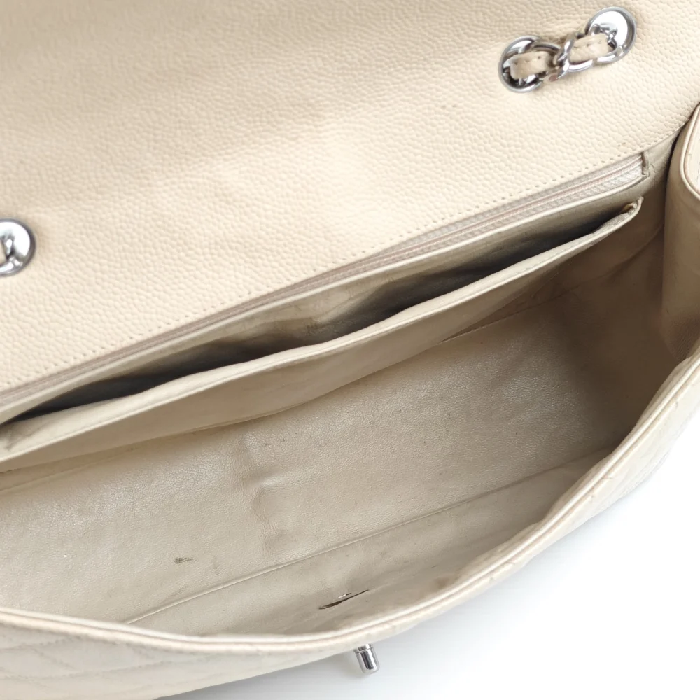 genuine pre-owned Chanel caviar classic jumbo single flap - Image 9