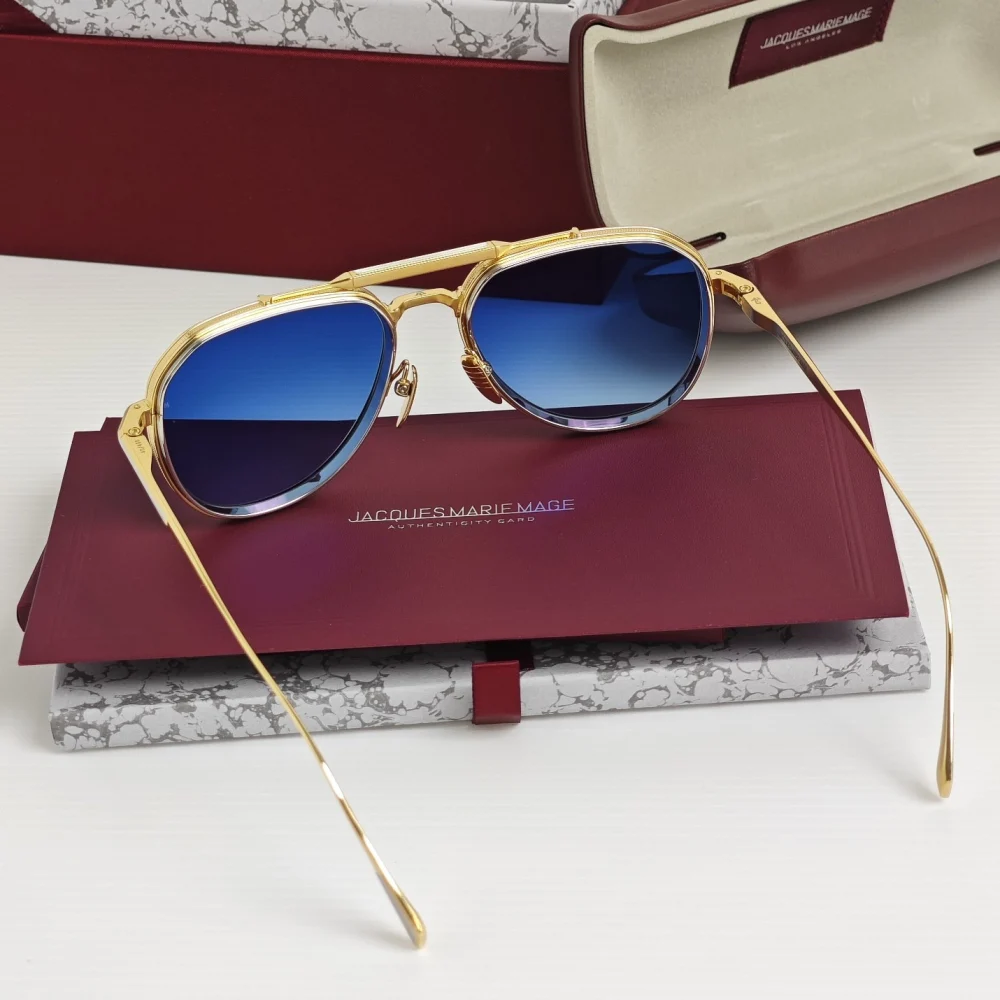 genuine (NEW) Jacques Marie Mage "commander" aviator sunglasses - Image 10