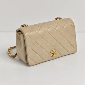 genuine pre-owned Chanel 1991-1992 vintage mini full flap
