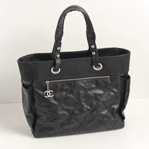genuine pre-owned Chanel medium paris-biarritz tote