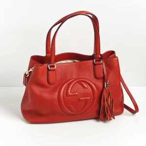 genuine pre-owned Gucci soho medium two-way tote