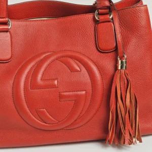 genuine pre-owned Gucci soho medium two-way tote