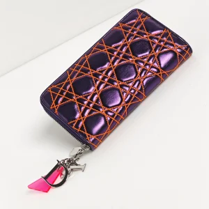 genuine (almost-new) Dior “Anselm Reyle” voyageur long zip wallet