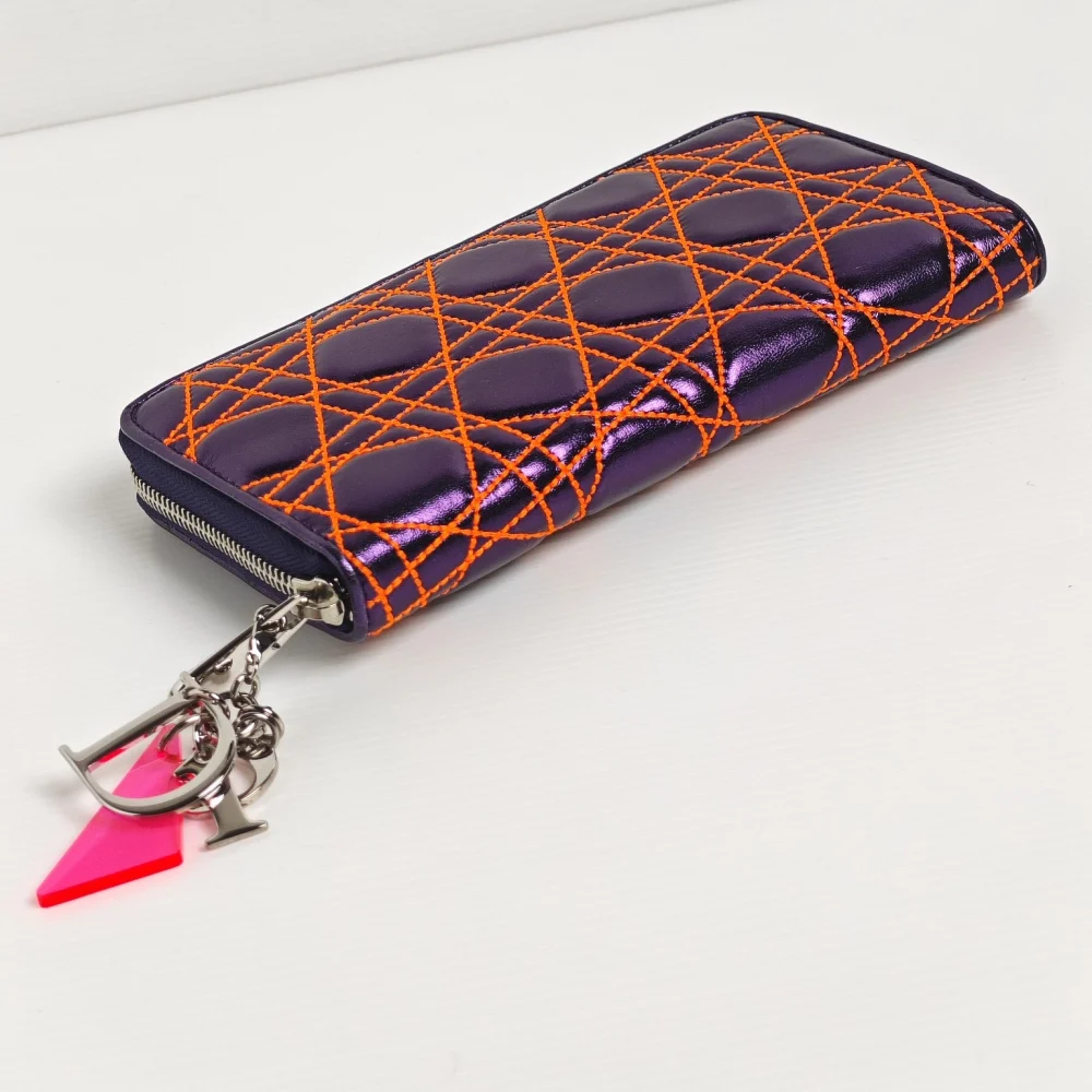 genuine (almost-new) Dior "Anselm Reyle" voyageur long zip wallet - Image 10