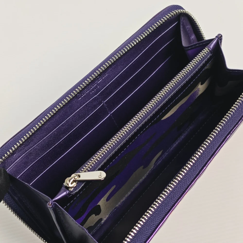 genuine (almost-new) Dior "Anselm Reyle" voyageur long zip wallet - Image 11